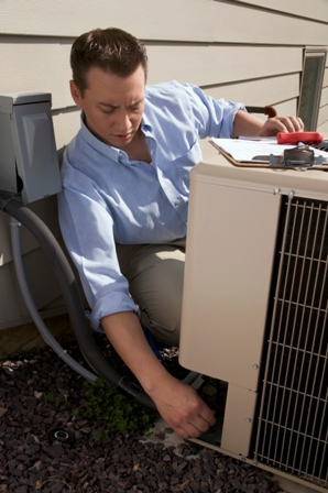 inspecting air conditioner