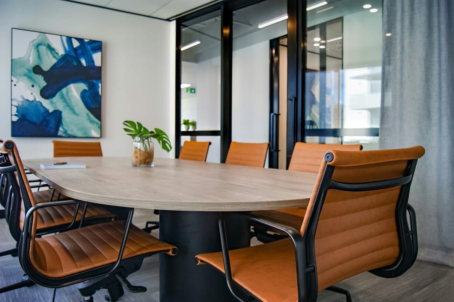 Recently renovated commercial office conference room space