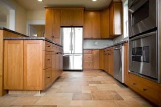 tile flooring in kitchen