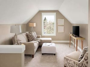 carpet floor in living room