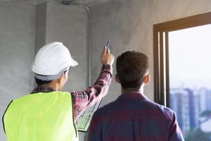 contractor with client 