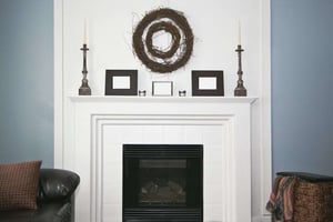 fireplace mantel