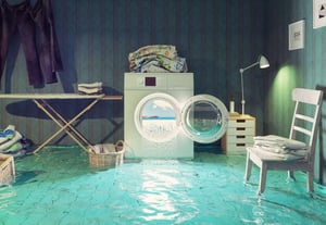 flooded laundry room