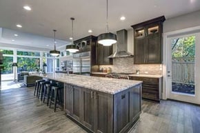 large kitchen island