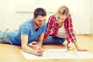 couple planning home remodel