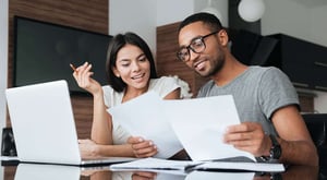 couple looking at construction financing options