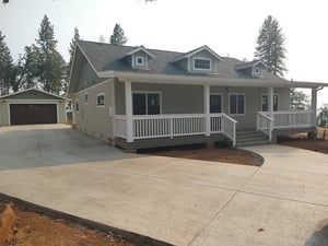 New home build in Paradise, California
