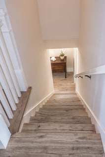 engineered wood floor staircase